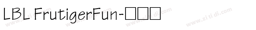 LBL FrutigerFun字体转换